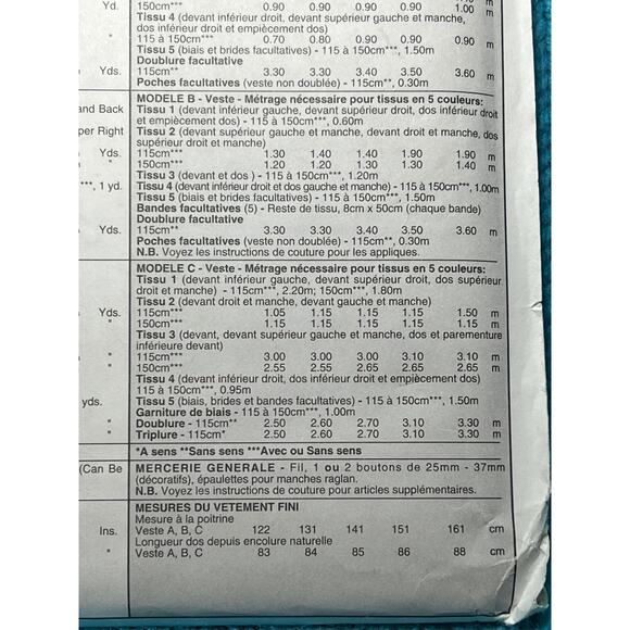 McCalls 8532 Sewing pattern Palmer Pletsch jacket oversized patchwork size 16 18 - Picture 7 of 7